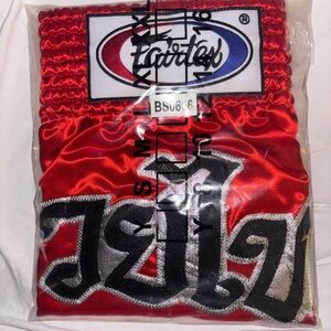 Fairtex BS0606 Muay Thai red Boxing Short